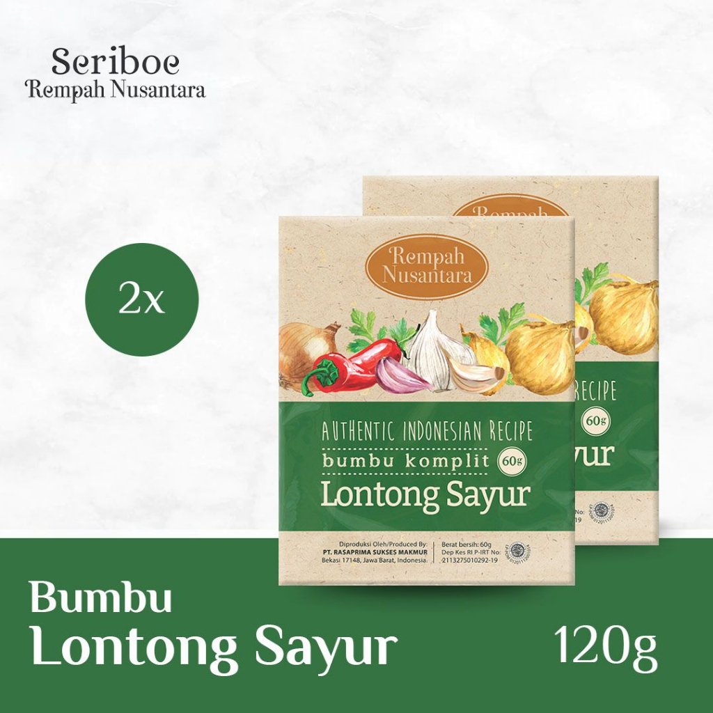 

Bumbu Lontong Sayur Seriboe Rempah Nusantara (60 gr X 2 pcs)