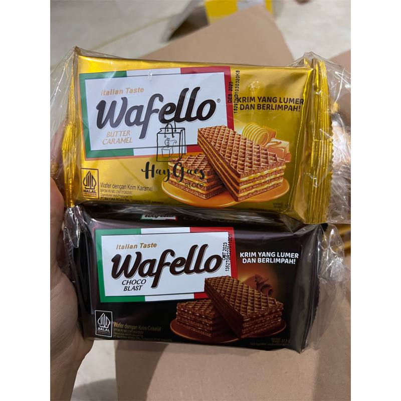 

(READY SIAP KIRIM) Ecer wafer Wafello 37,5gram Butter Caramel Cokelat