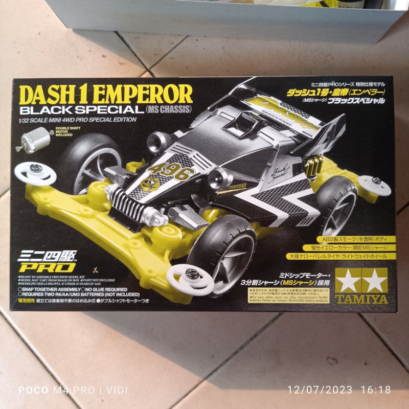 Tamiya 95296 Dash 1 Emperor Black Special MS Chassis 4WD Original