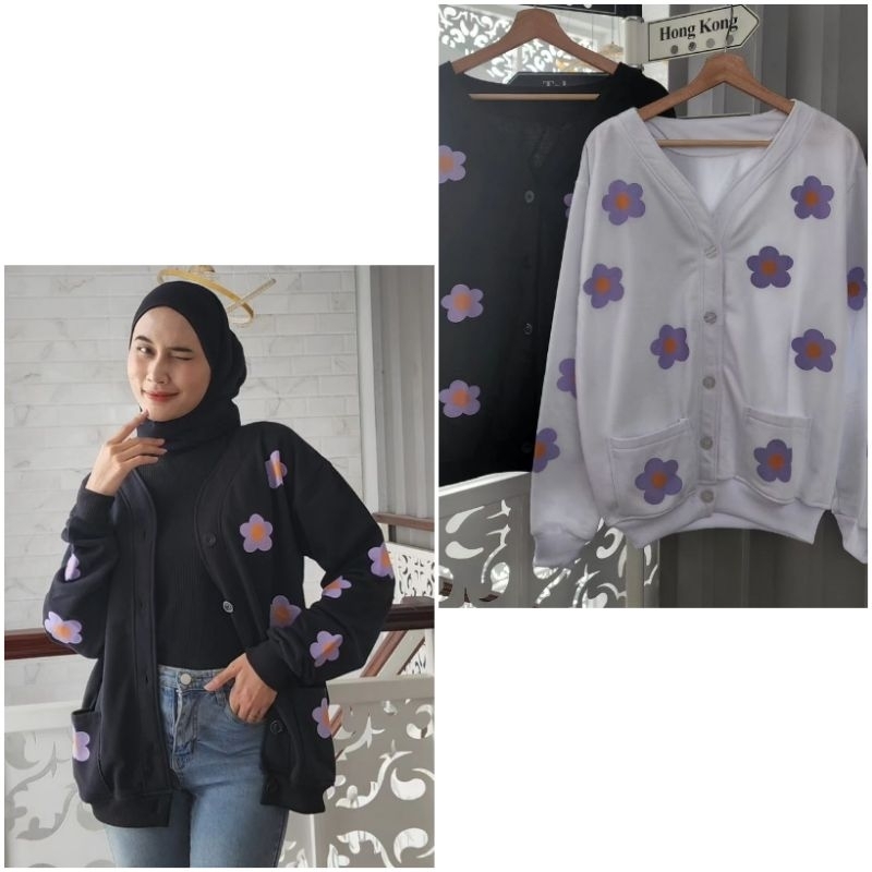 Roses bomber jaket wanita/jaket flowery cewek/jaket gambar bunga/outer outfit wanita trendi