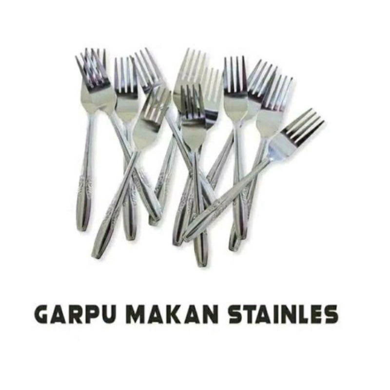 Sendok / GARPU Makan stainless tebal/Garpu makan stainless/ sendok tebal