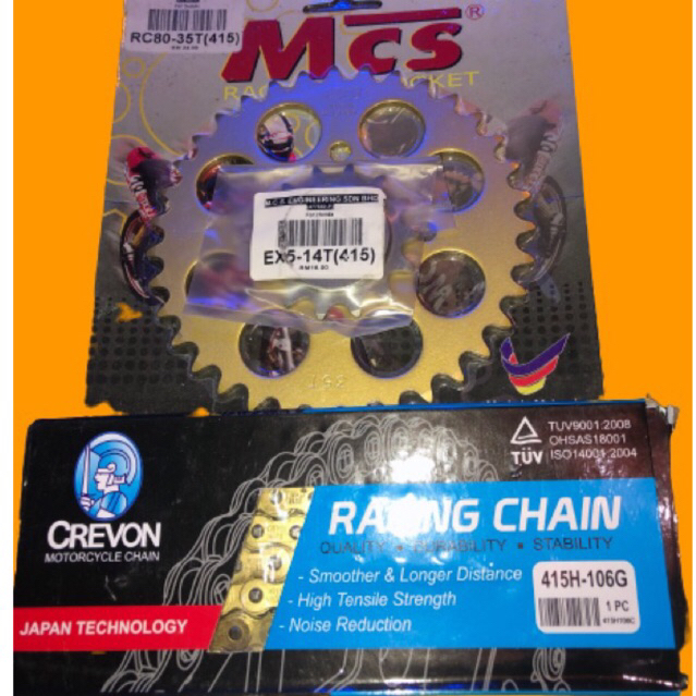 gir set 415 satria shogun smash satria fu - gir rantai set satria smash shogun fu 415 - gir satria