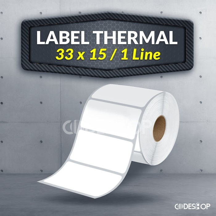 

Label Barcode Thermal 33x15mm (1 line) 1000 pcs