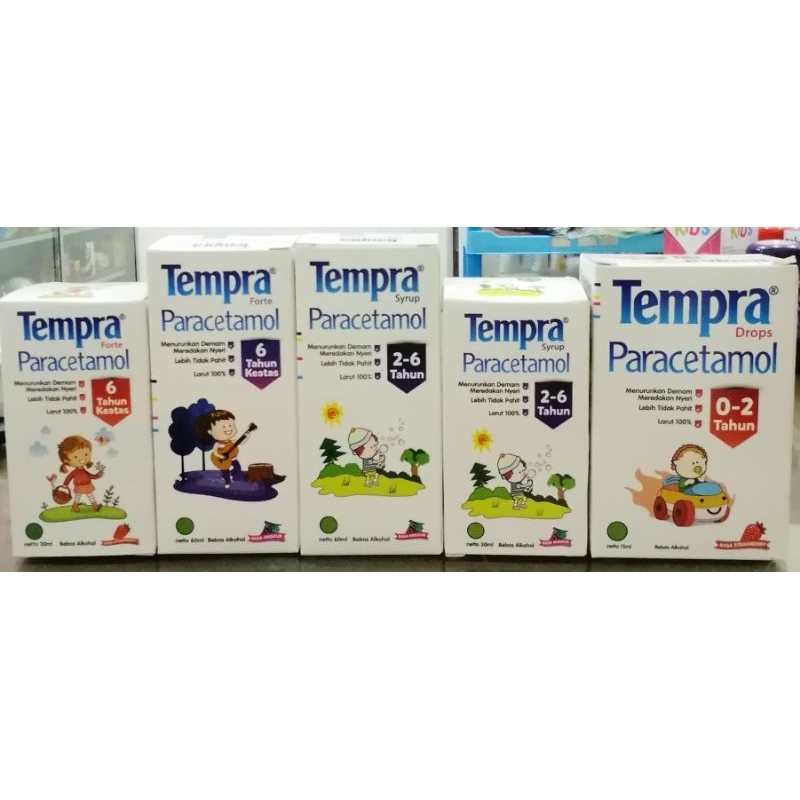 Tempra Paracetamol Drops 15ml | Tempra Paracetamol Sirup 30ml dan 60ml | Tempra Paracetamol Sirup Fo