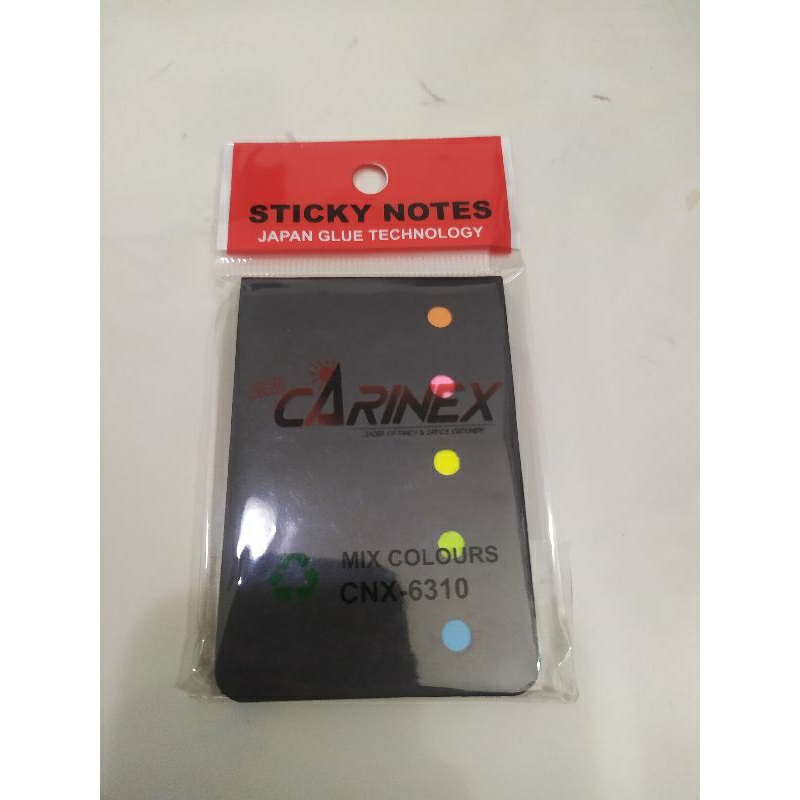 

STICKY NOTE CARINEX ISI 100LBR/KERTAS WARNA-WARNI/PENANDA BUKU