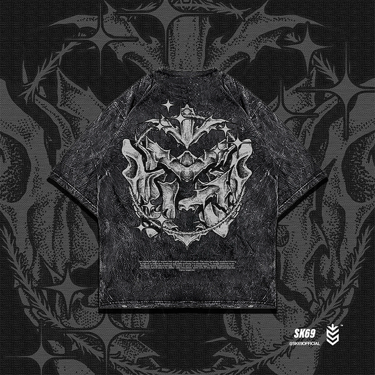 SK69 BONELESS Oversized Washed T-Shirt