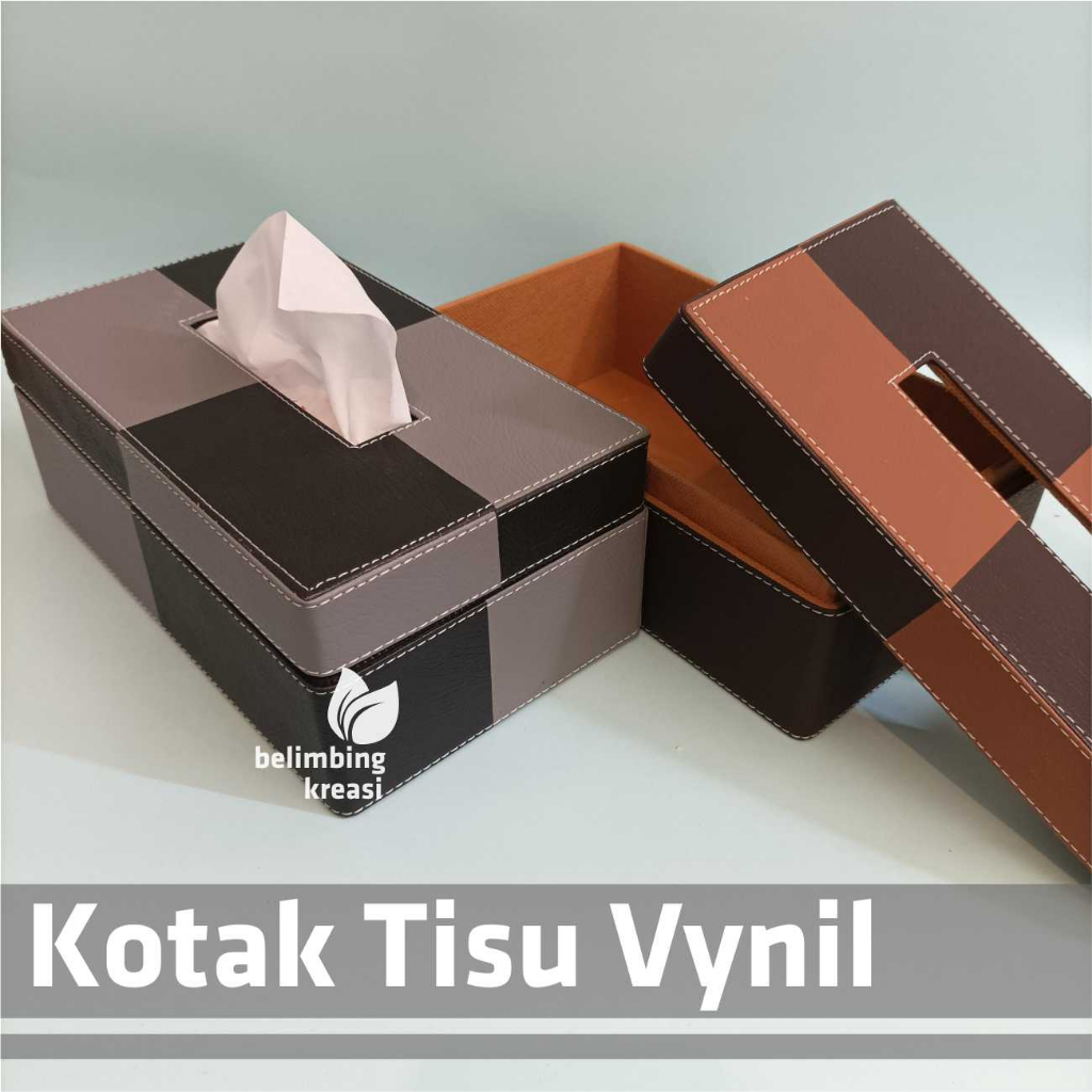 Tempat kotak tisu ruang tamu unik lucu murah mewah - Box tisue meja kantor mobil ruangan - KT