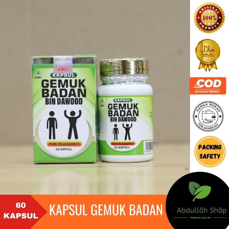 Kapsul Gemuk Badan Isi 60 Kapsul Penggemuk Badan Gemuk Al Mabruroh