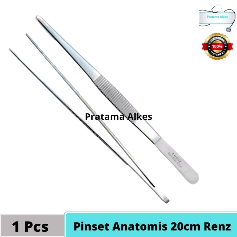 Pinset Anatomis / Chirugis RENZ 20cm /  Pinset Sirugis Anatomis Renz pinset cyrugis