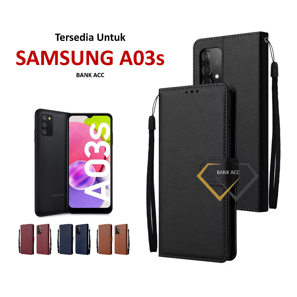 Case SAMSUNG A03s | A03 | A03 CORE Casing Flip Dompet Kesing HP Kulit Premium