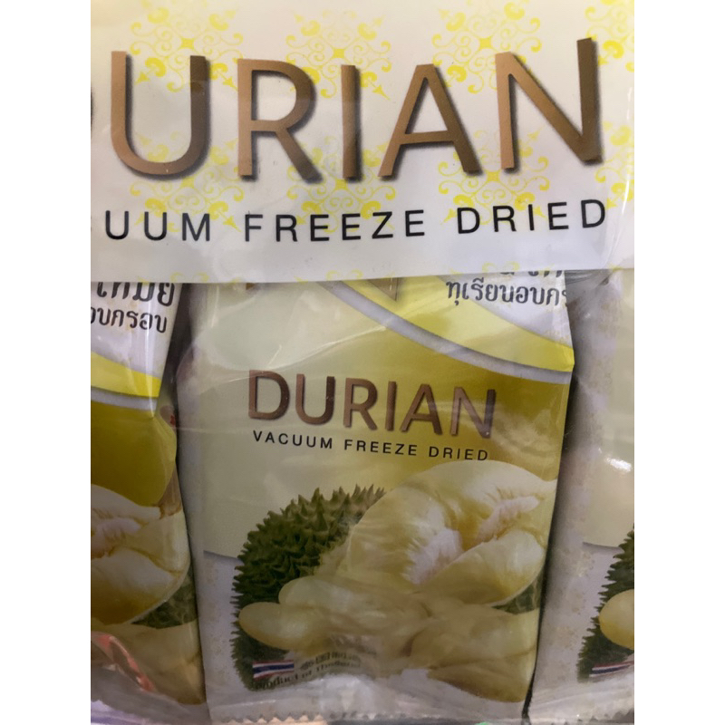 durian vacuum freeze dried 1pcs eceran wan mei durian kering thailand