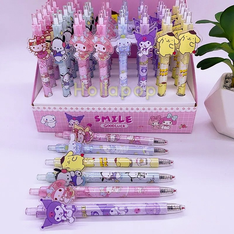 

HOP Bolpen Pulpen Pen SMILE Hello Kitty My Melody Kuromi Pochacco Pompompurin Cinamoroll