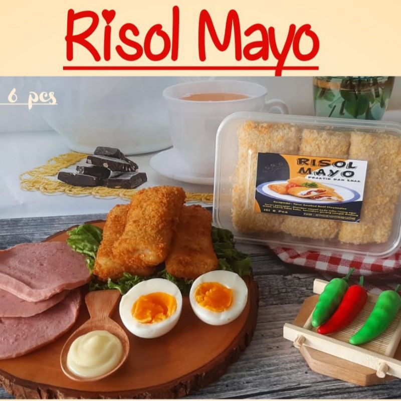 

Risol Mayo Mayonaise Telor Smoke Beef isi 6 Jumbo