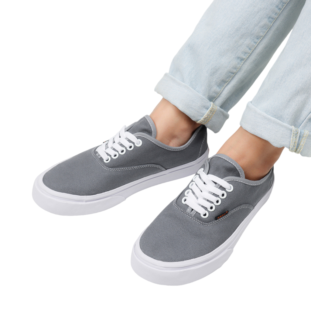 Zars Sepatu Sneakers Vert Vintage Grey White Low Unisex