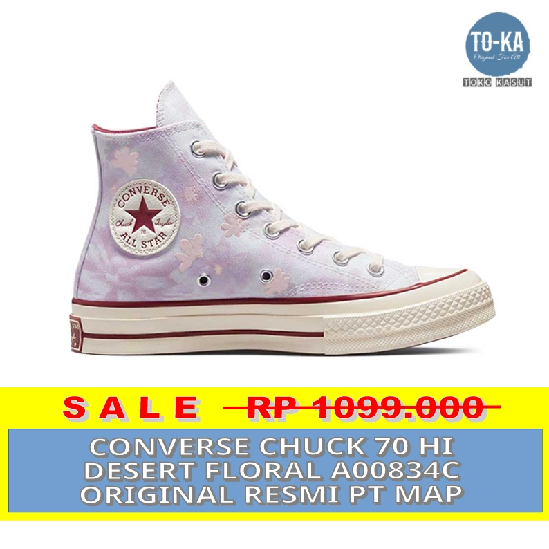 CONVERSE CHUCK 70S HI DESERT FLORAL A00834C - ORI RESMI