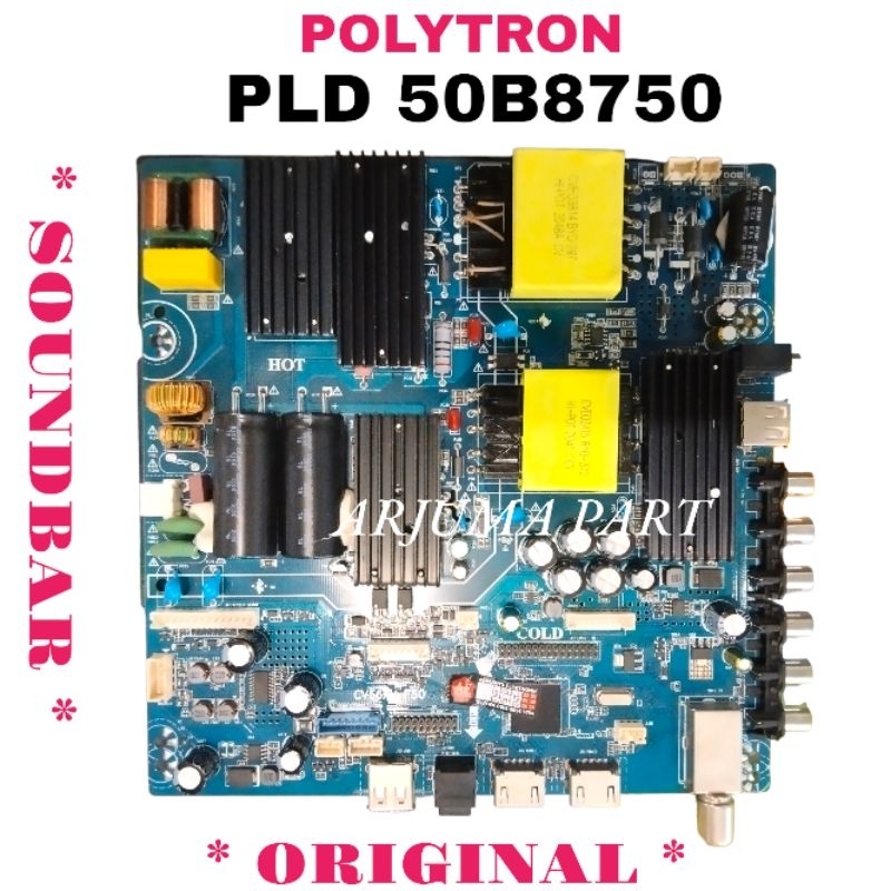 MAINBOARD TV POLYTRON PLD50B8750 / MESIN TV POLYTRON PLD50B8750 / MODUL TV POLYTRON PLD50B8750 / MB 