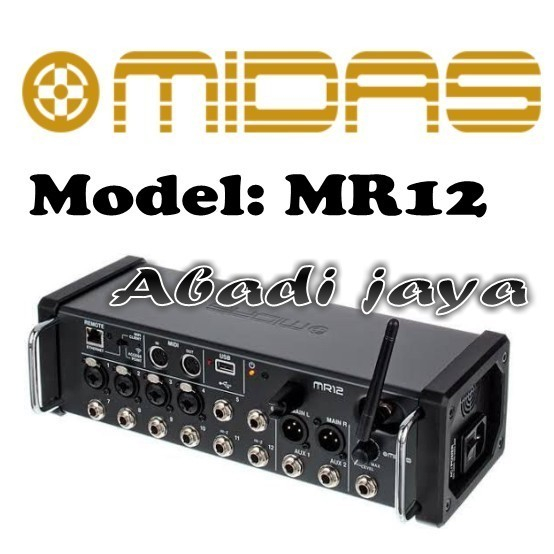 digital mixer midas mr12 midas mr 12 garansi original