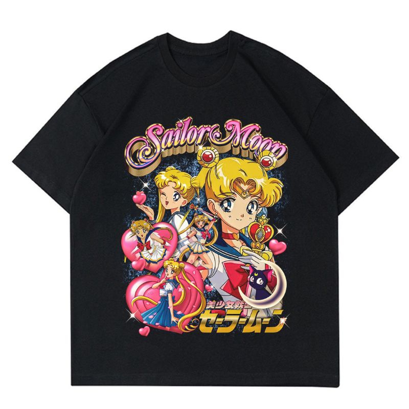 KAOS VINTAGE SAILOR MOON | T-SHIRT BAJU VINTAGE ANIME 90's | KAOS SAILORMOON | BAJU WANITA