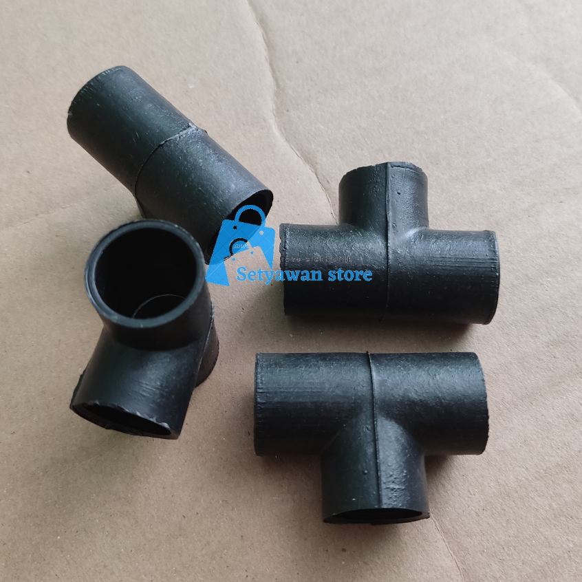 Tee T Sambungan Pipa Listrik 5/8 17mm 17 mm Hitam
