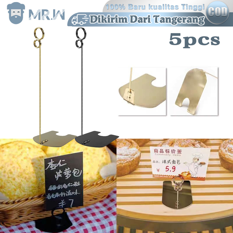 

20cm Table Number Menu Stand 5pcs Tiang Nomer Meja Price Tag Stand Nomor Meja Restoran Untuk Toko Kue