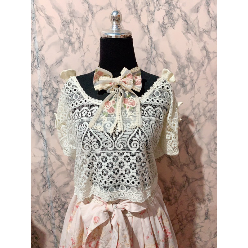 Liz lisa Crop Kawaii outer Lace Pita