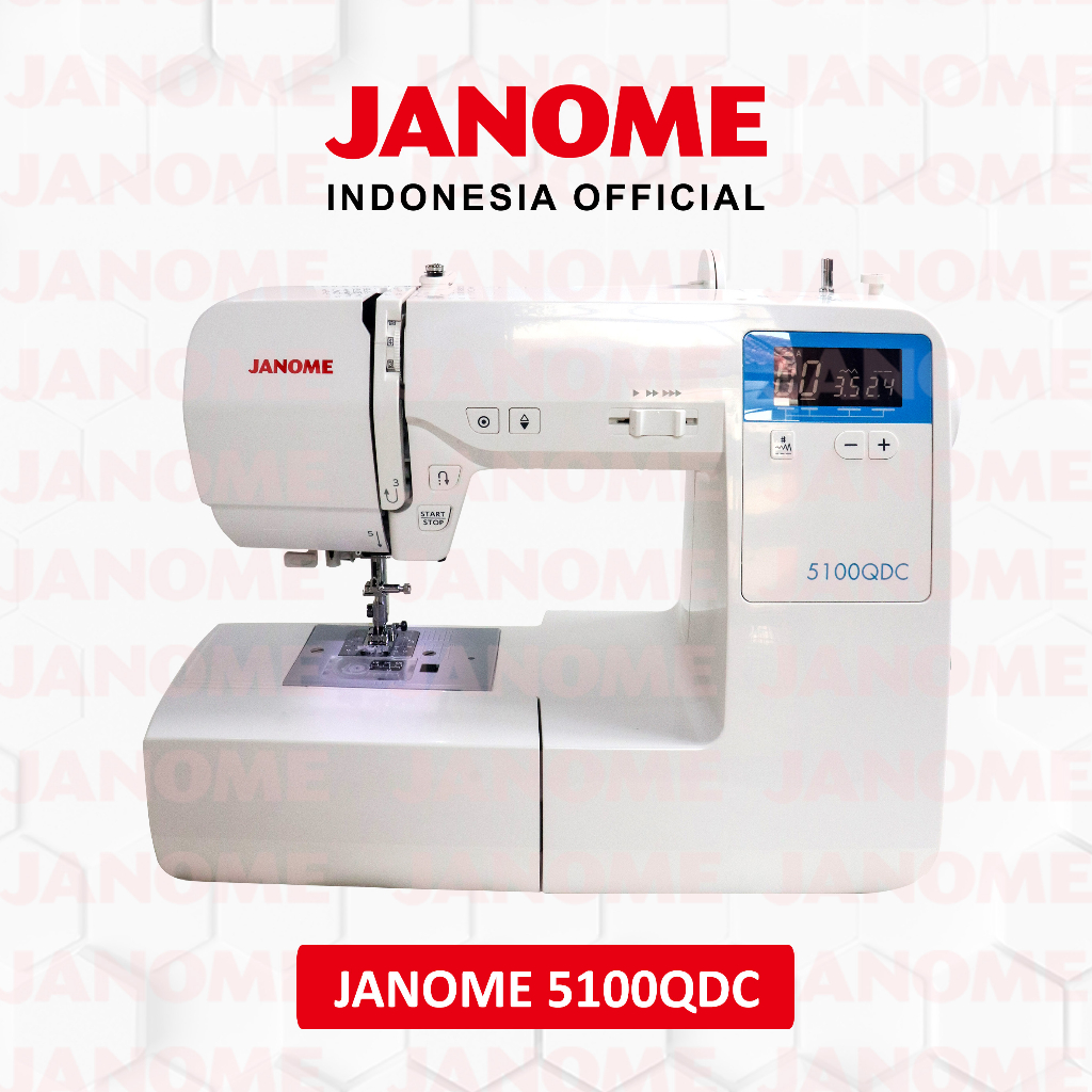 Mesin Jahit Computerized JANOME 5100 QDC Premium  Japan Quality