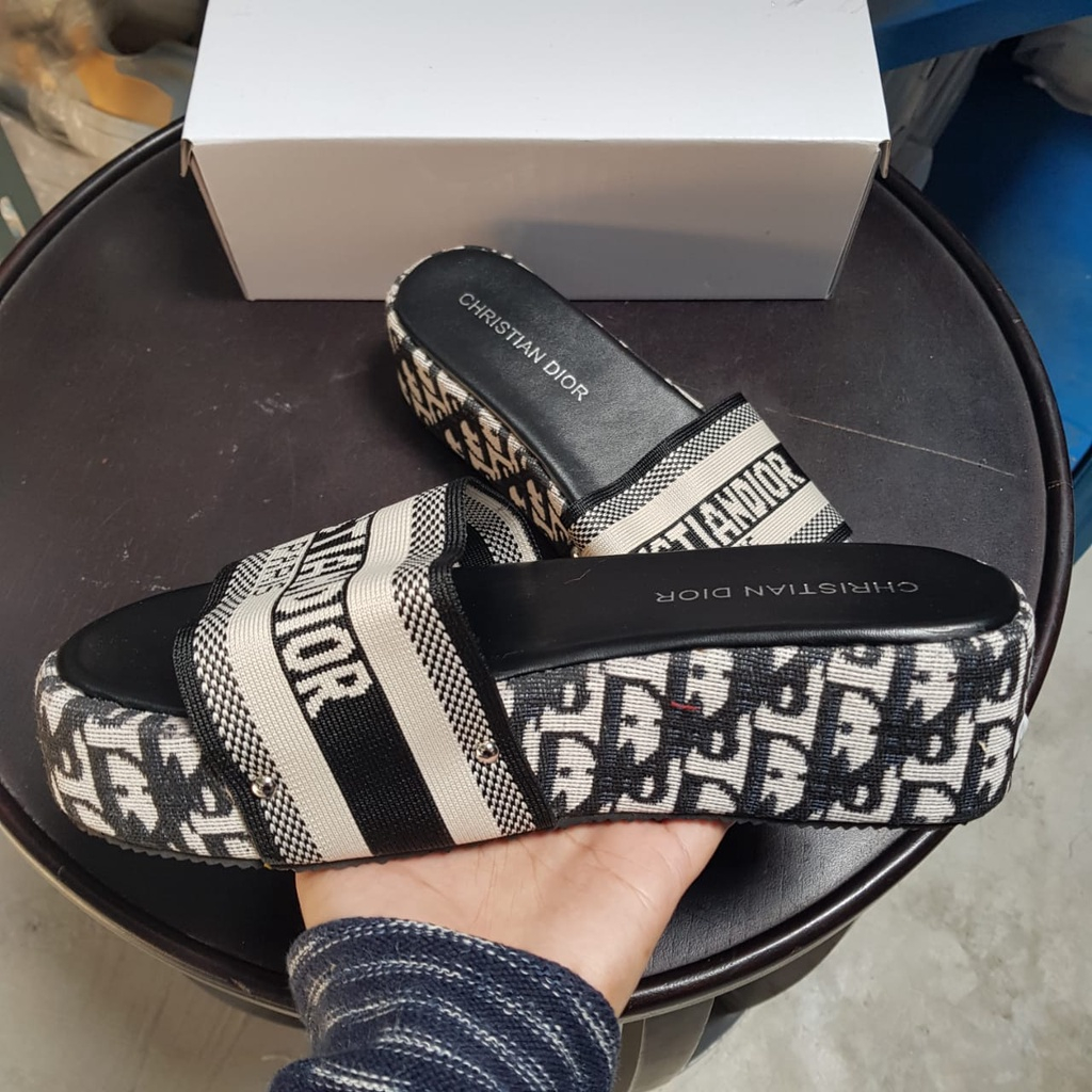 Selop Wedges Jelly Import Balance 1239/ Sandal Selop Wanita