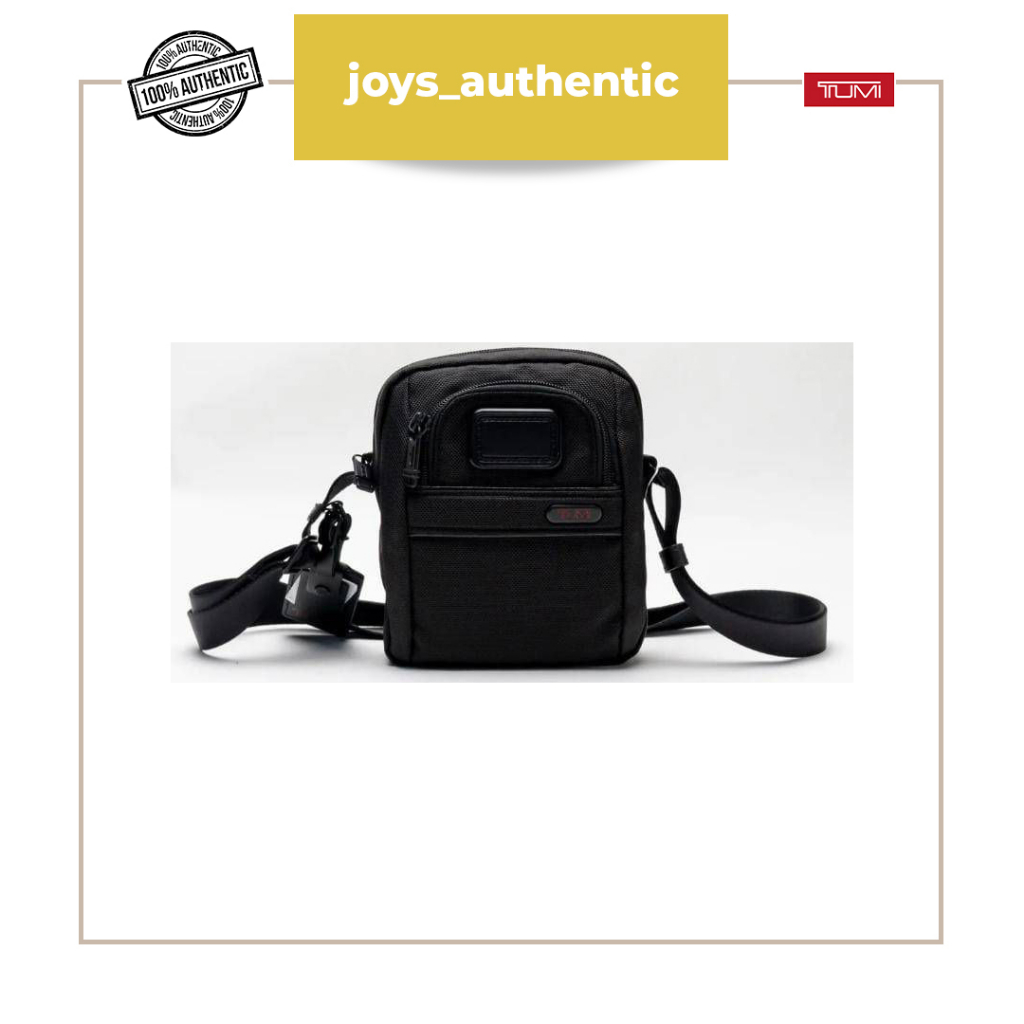 Tas pria Tumi Small Crossbody bag Hitam Black man bag authentic original
