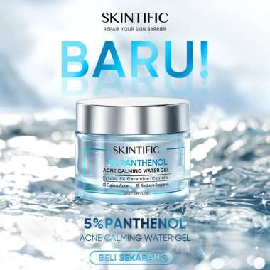 SKINTIFIC 5% Panthenol Acne Calming Water Gel 45g krim jerawat mengontrol minyak Anti Acne acne spot gel