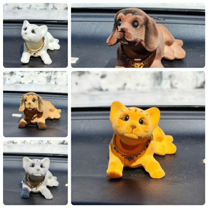 BONEKA ANJING KEPALA GOYANG /  ACCESSORIES MOBIL