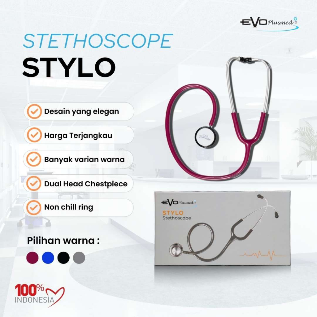 Evo Plusmed Stetoskop/Stethoscope  Stylo Dewasa
