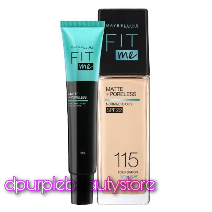 Paket Hemat 2 in 1 / Paket Hemat Primer + Foundation Maybelline