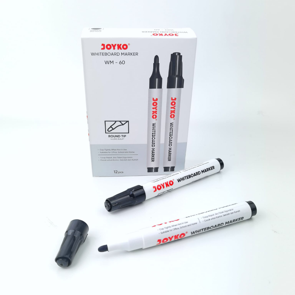 

Spidol Whiteboard Marker JOYKO WM-60 - Erasable Whiteboard - Spidol Papan tulis