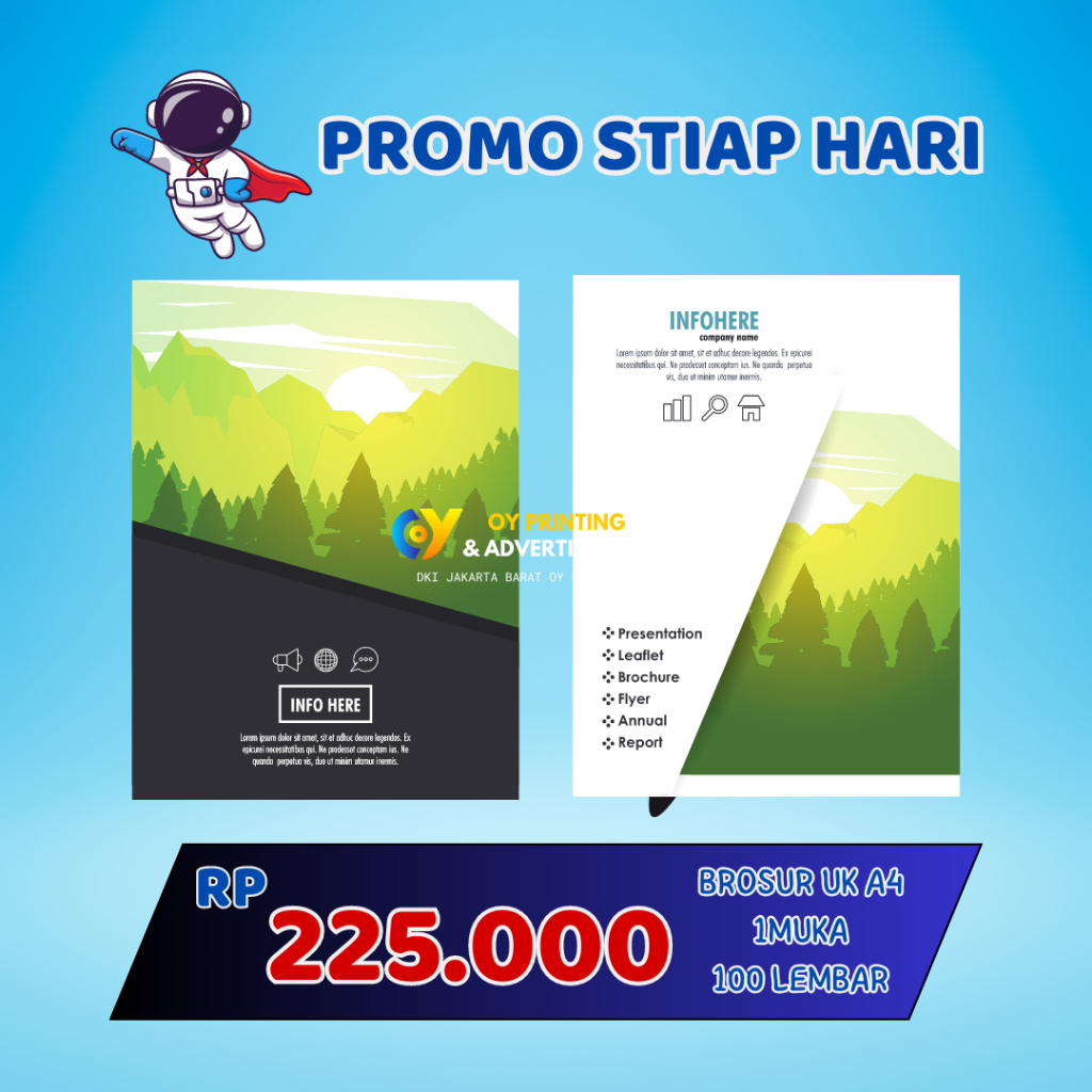 

Cetak Murah Brosur A4 { 1Sisi } Art Paper 120 gr