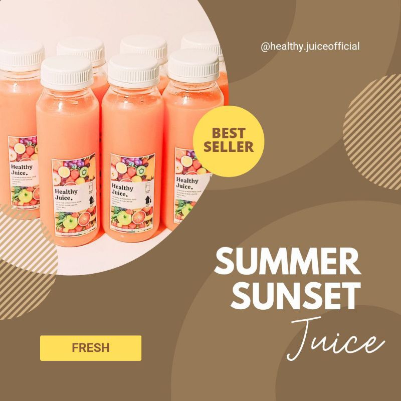 

JUICE SEHAT COLD PRESS JUICE HEALTHY JUICE BEKASI DETOX SUMMER SUNSET