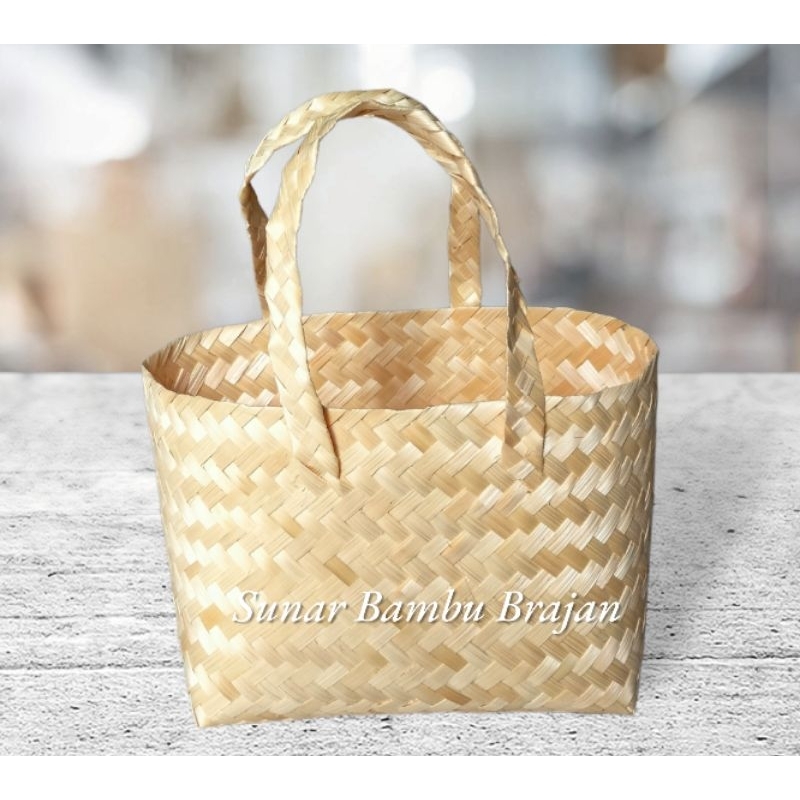 Tas Besek Besar | Tas Jinjing | Tas Keranjang | Tas Bambu | Keranjang Bambu | Kerajinan Bambu