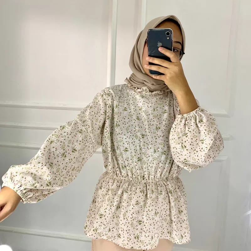 Ganiya Blouse - Blouse Wanita- Blouse Motif - Atasan Wanita