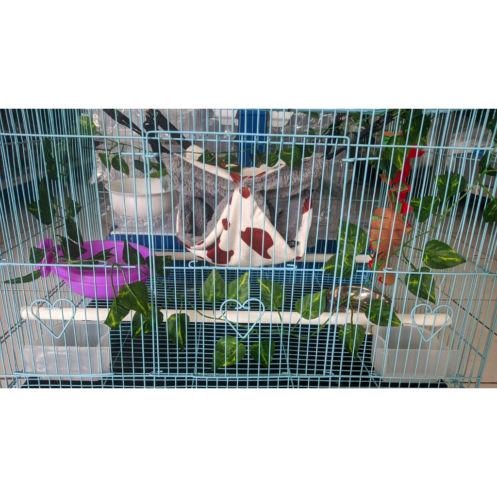 ADEWAP GLIDER Daun Ranting Articifial Sri Gading Hiasan Kandang Sugar Glider