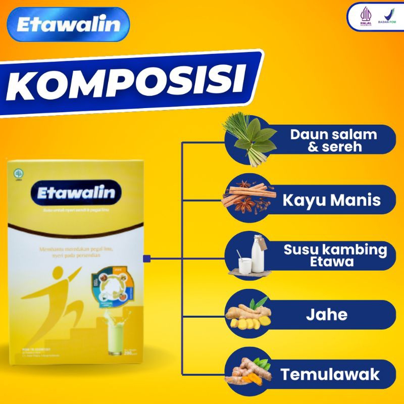 

Susu Etawalin – Susu Kambing Etawa Atasi Nyeri sendi Tingkatkan Kepadatan & Kesehatan Tulangi Susu Anti Asam Urat 200gram