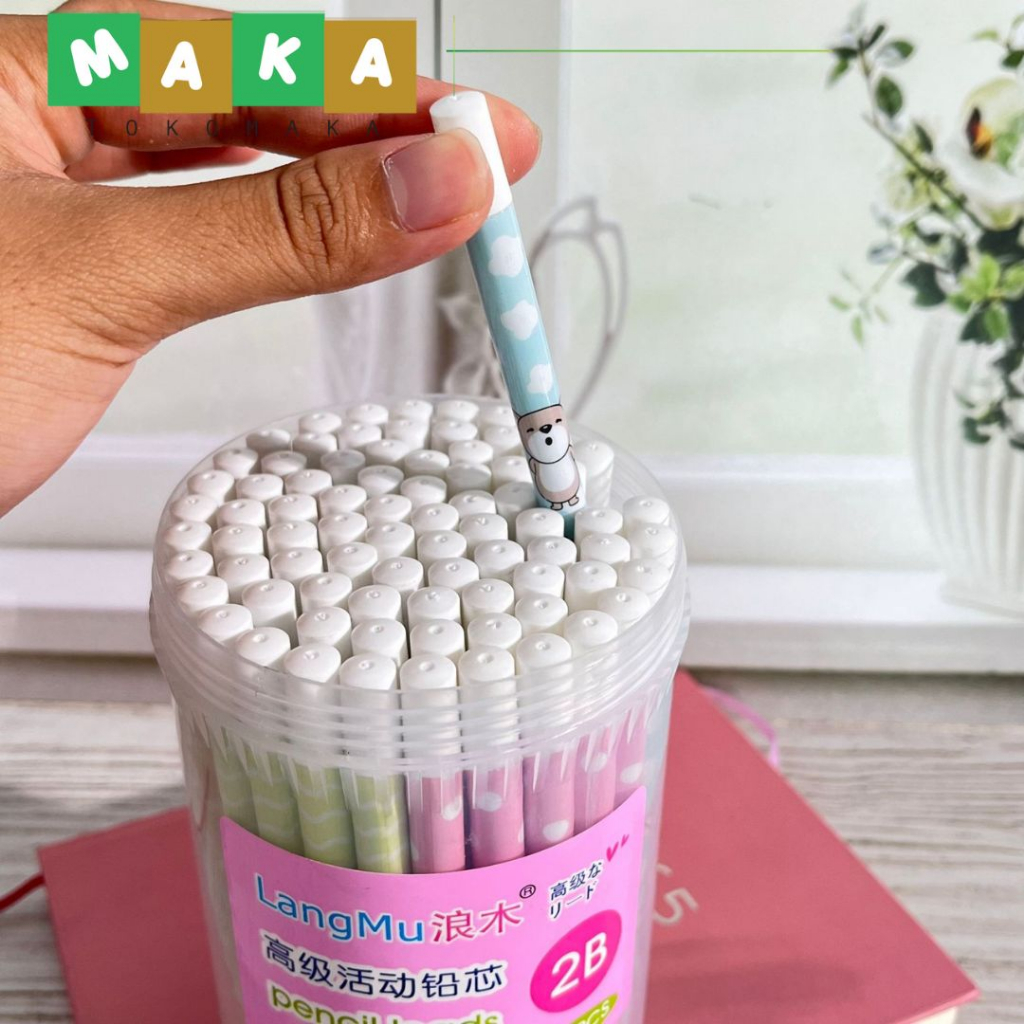 

isi pensil polkadot langmu LM 6303 uk 0.7 (1pc) isi pensil 2b mekanik refill pensil cetek 2b peralatan sekolah perlengkapan alat tulis kantor