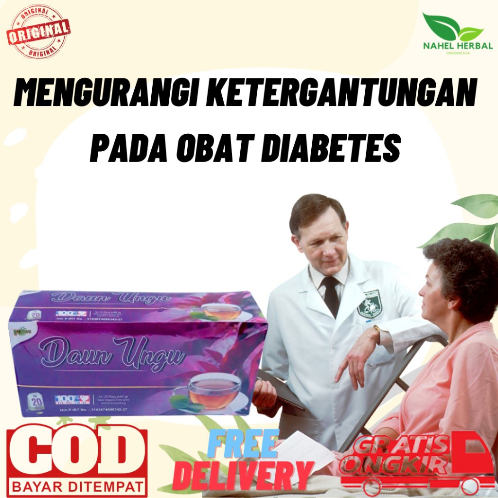 Turunkan Risiko Diabetes Dengan Teh Celup Daun Ungu Hikmah Yang Teruji- Suplemen Darah Tinggi Agar C