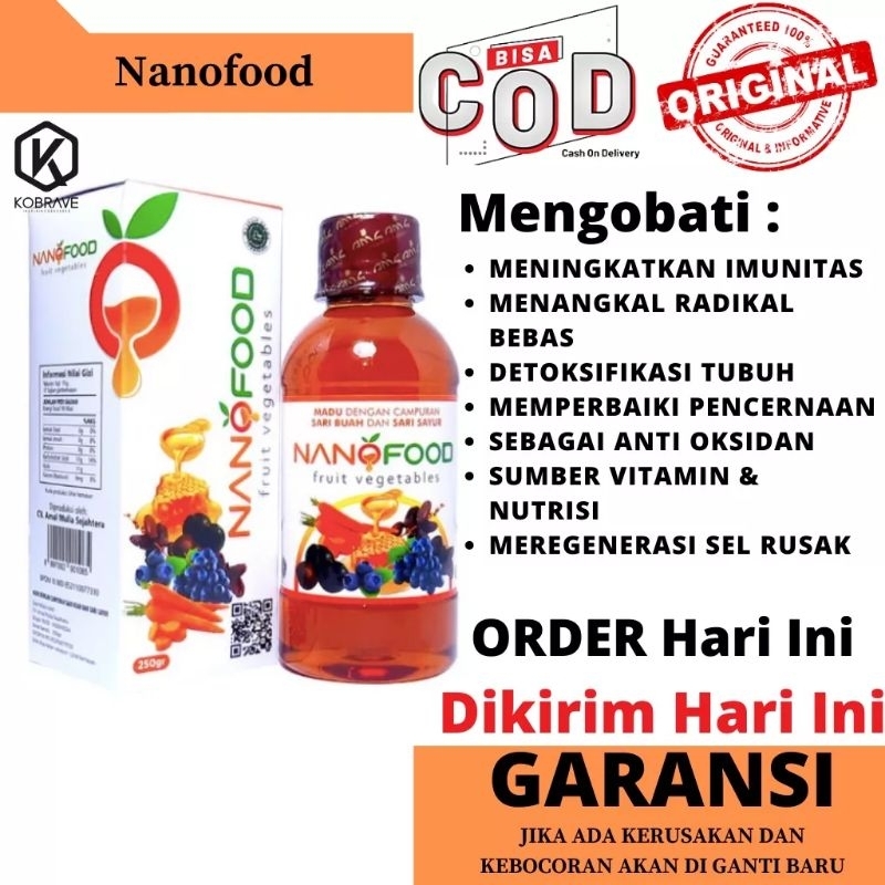 Madu Multivitamin NanoFood Suplemen Makanan Nano Food Untuk