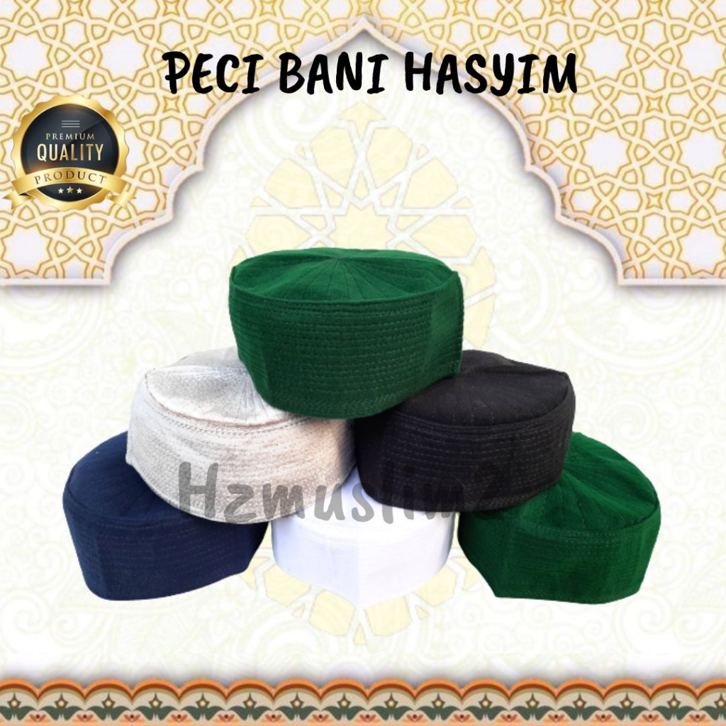 Peci Beludru BANI HASYIM Kopiah Habib Syech Habaib Pria Dewasa Anak Kopeah