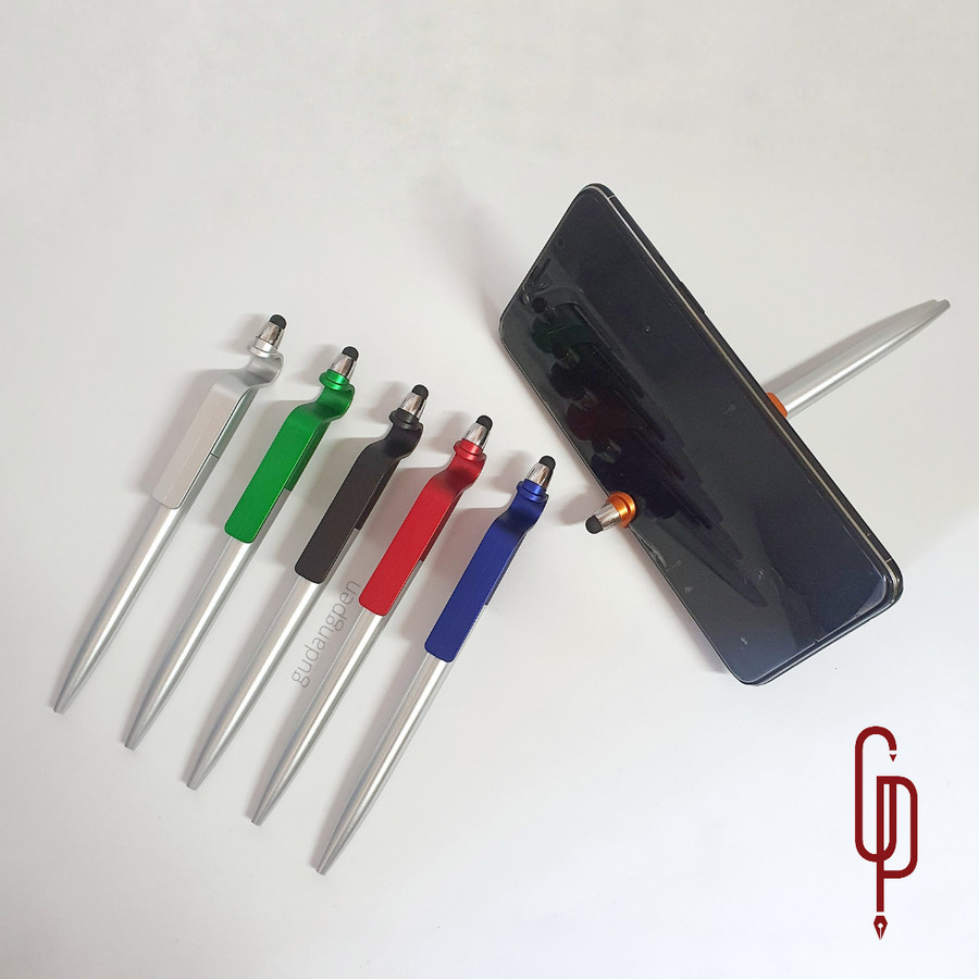 

Pulpen Plastik Souvenir Stylus 3 in 1 / Pulpen Promosi + Sablon