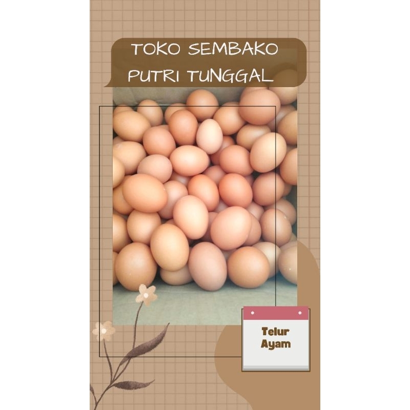 

(PROMO) Telur ayam 1 kg