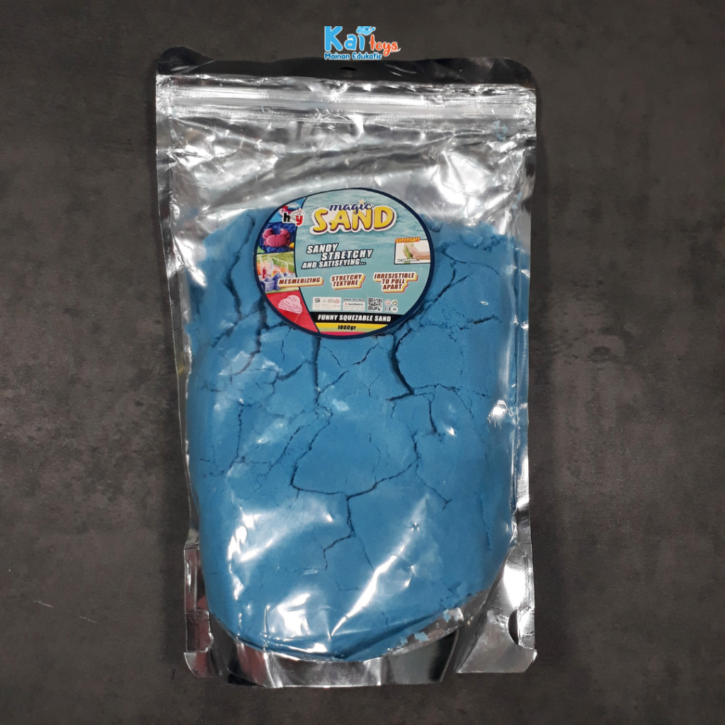 Mainan Anak Pasir Ajaib 1 kg Sekop Cetakan / Mainan Sensori Anak Magic Sand Refill / Pasir Kinetik 1000 gram