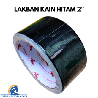 

Lakban kain hitam 2 inch x 10 yard / cloth tape 48mm x 10 yard CSA