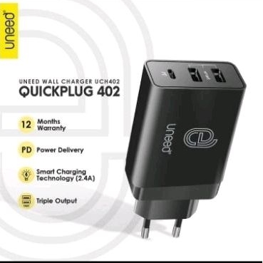 charger uneed 3port quickplug 402