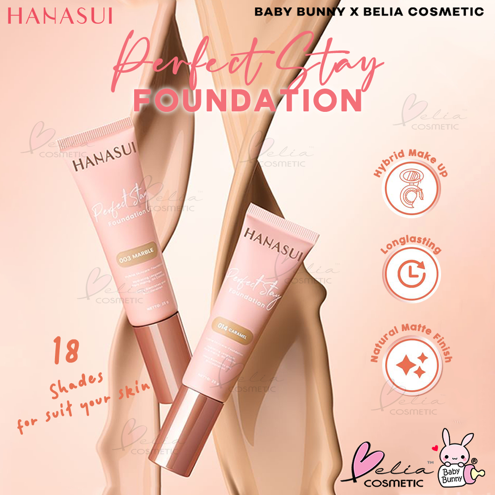 ❤ BELIA ❤ HANASUI Perfect Stay Foundation 25gr | Liquid Foundation | BABY BUNNY