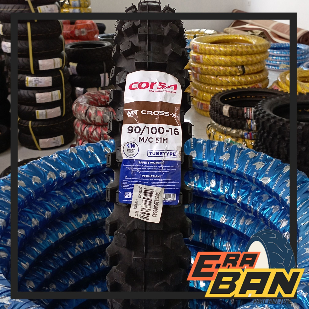 BAN LUAR CORSA MT CROSS X 90 100 RING 16 TUBETYPE